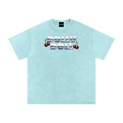 Oversize Tee OCEAN / S DOLLY DOLL Metallic Premium Oversized Tee ~ GAYSBIE PREMIUM MATERIALS