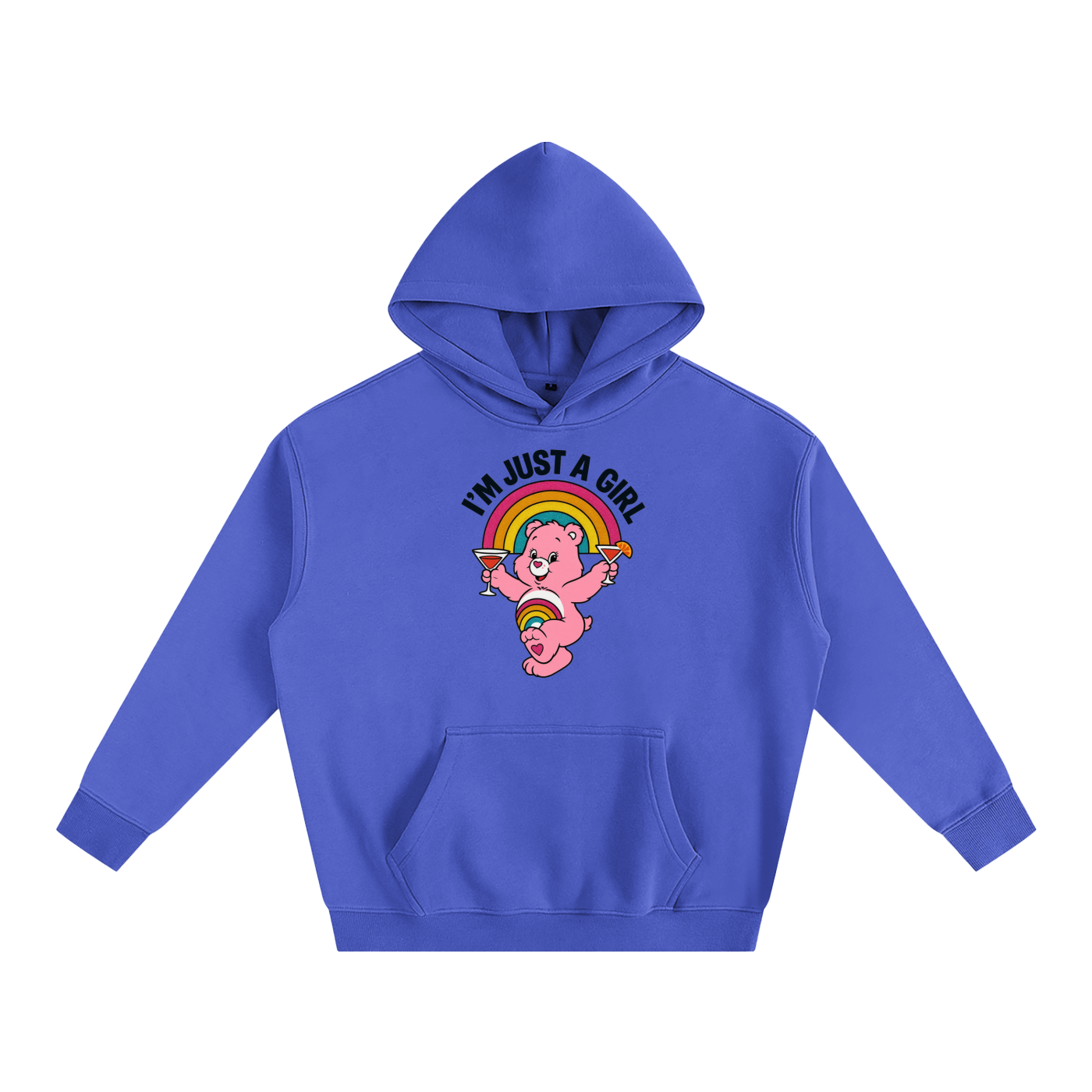 I'M JUST A GIRL BEAR Heavy Fleece Hoodie ~ GAYSBIE