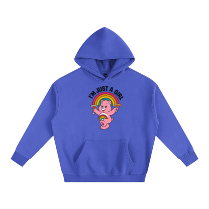 I'M JUST A GIRL BEAR Heavy Fleece Hoodie ~ GAYSBIE