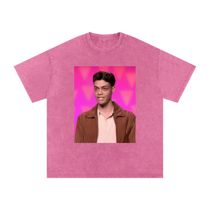 HEIDI GOODE Face Mash-Up Premium Oversized Tee ~ GAYSBIE