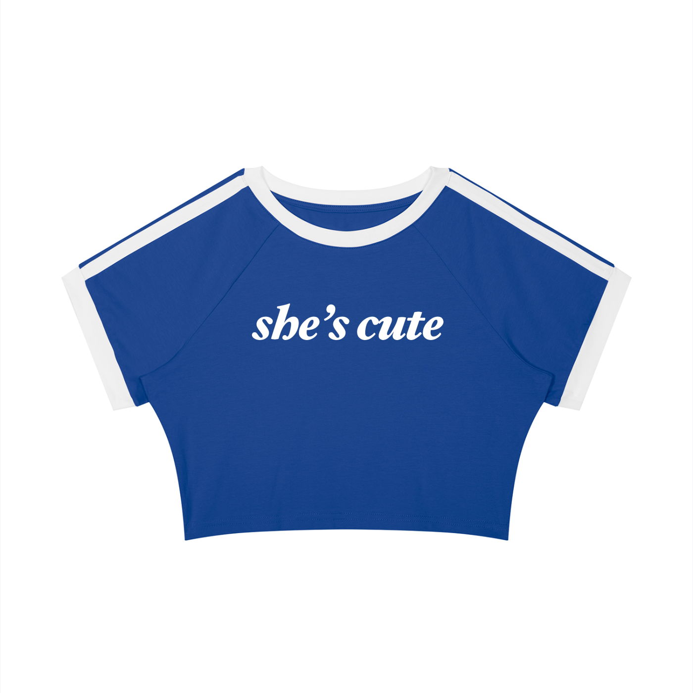 she's cute Taped Crop Tee ~ GAYSBIE