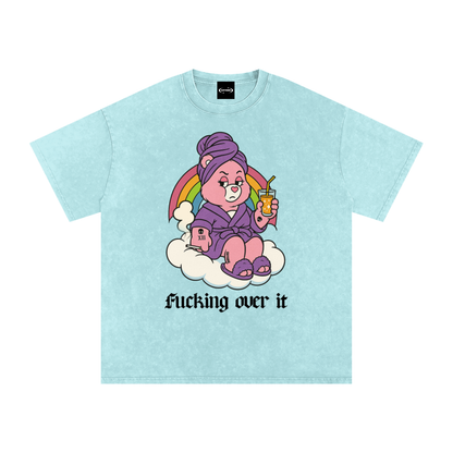 FUCKING OVER IT BEAR Premium Oversized Tee ~ GAYSBIE
