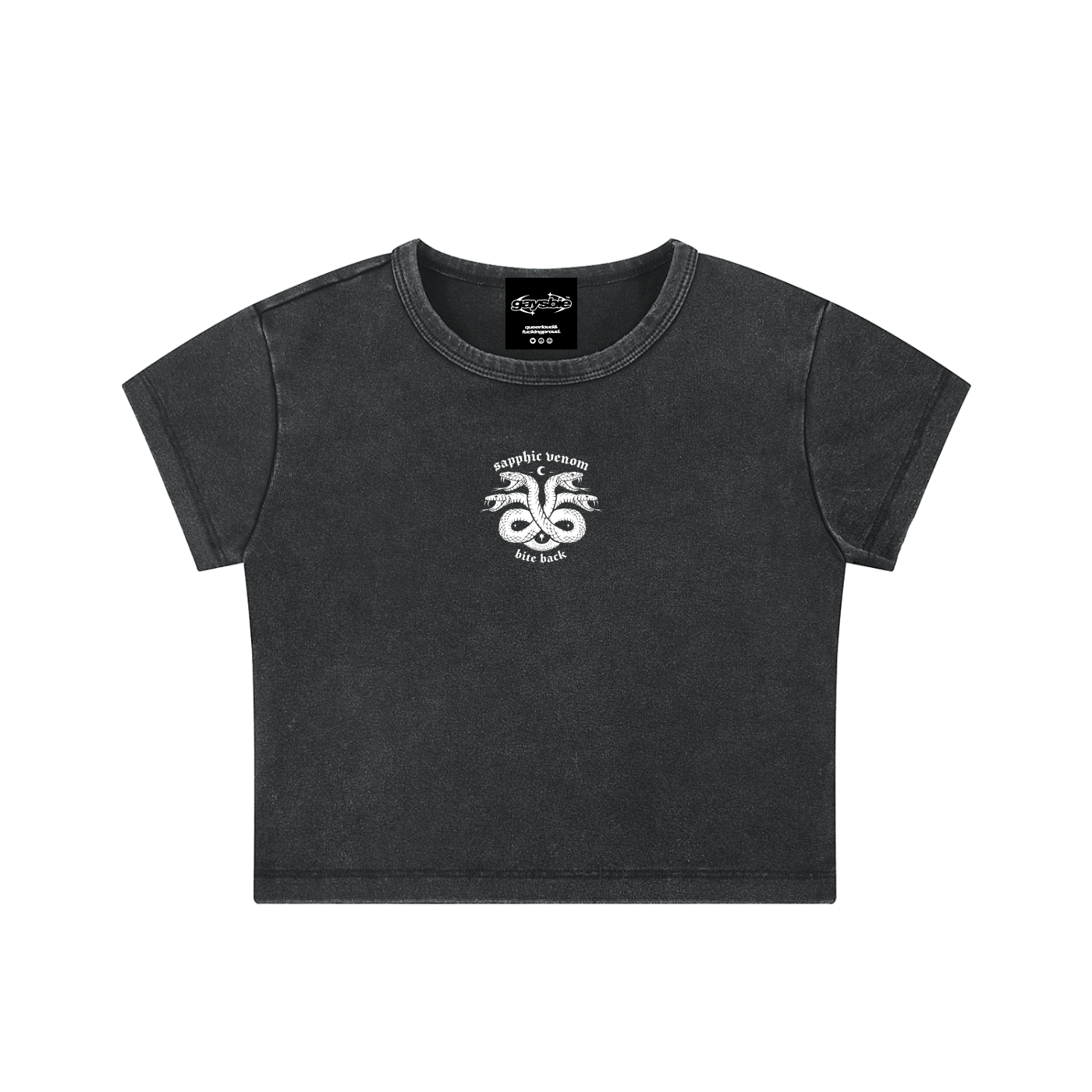 sapphic venom Fitted Wash Crop ~ GAYSBIE