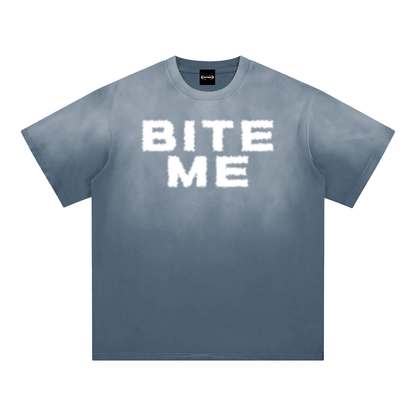 BITE ME Sunfade Premium Oversized Tee ~ GAYSBIE