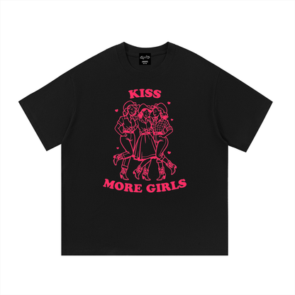 KISS MORE GIRLS Cowgirls Oversize Signature Tee ~ GAYSBIE