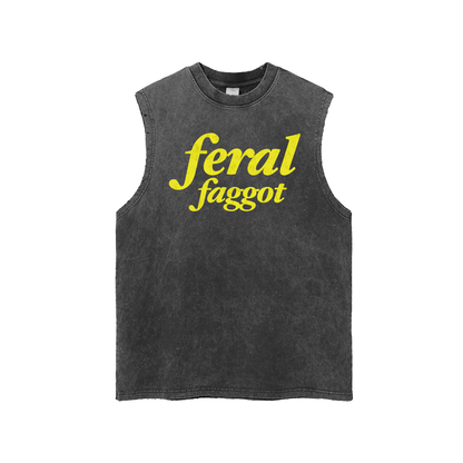feral faggot Premium Oversized Tank ~ GAYSBIE