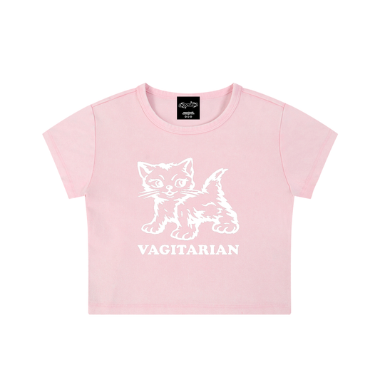 VAGITARIAN PUSSY Fitted Wash Crop ~ GAYSBIE