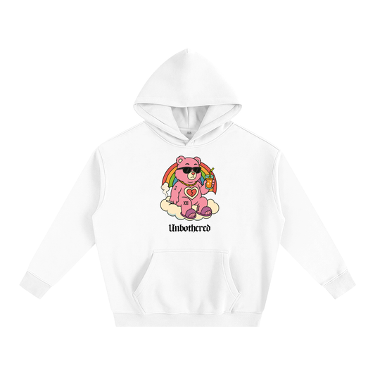 UNBOTHERED BEAR Heavy Fleece Hoodie ~ GAYSBIE