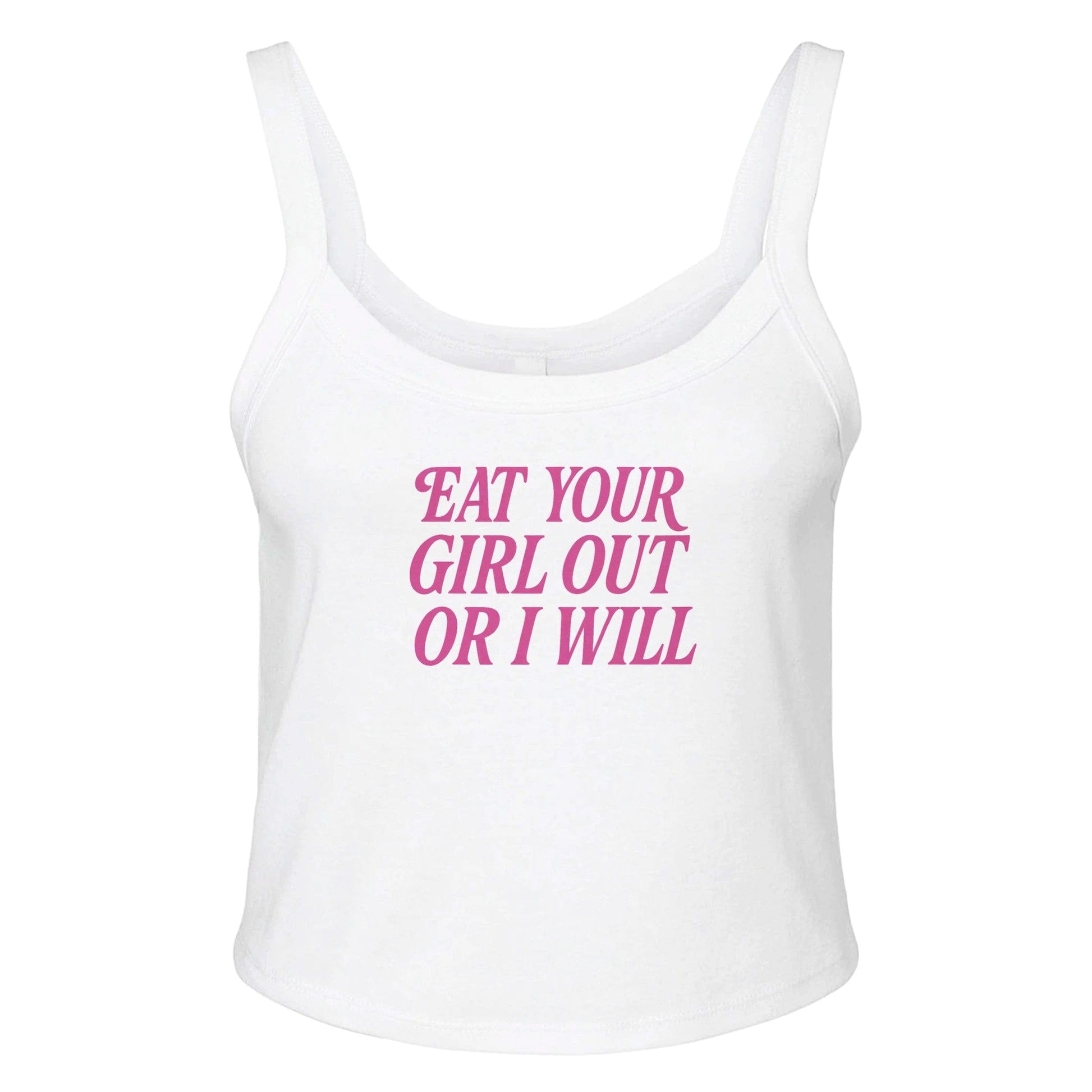 Ribbed Tank ICE / XS EAT YOUR GIRL OUT Baby Ribbed Tank ~ GAYSBIE PREMIUM MATERIALS