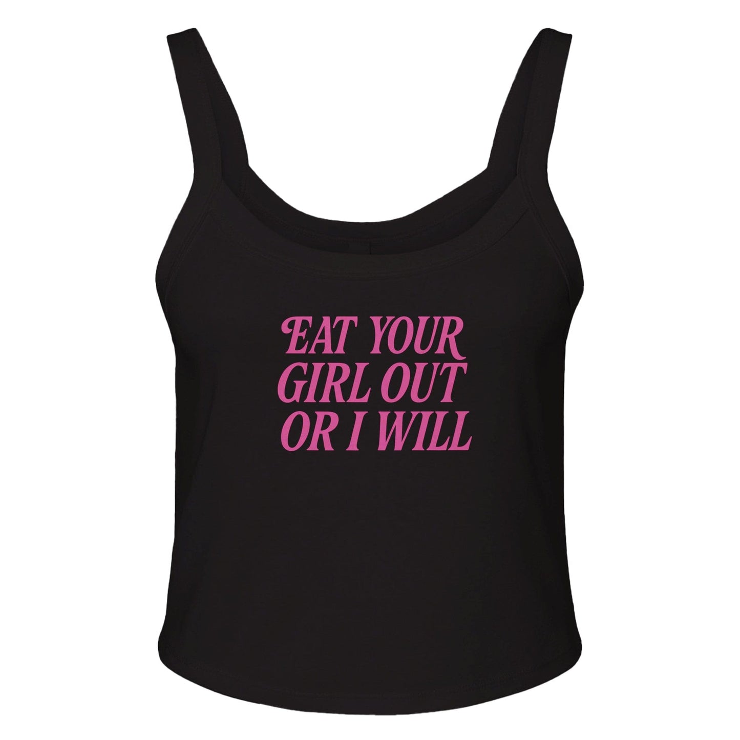 Ribbed Tank MIDNIGHT / XS EAT YOUR GIRL OUT Baby Ribbed Tank ~ GAYSBIE PREMIUM MATERIALS