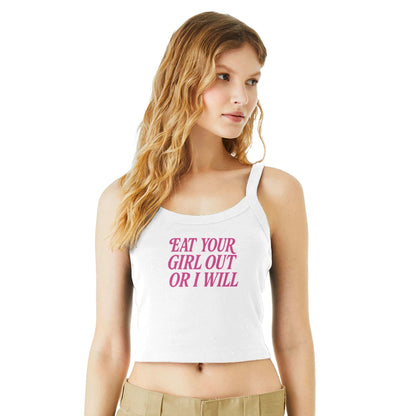 Ribbed Tank EAT YOUR GIRL OUT Baby Ribbed Tank ~ GAYSBIE PREMIUM MATERIALS