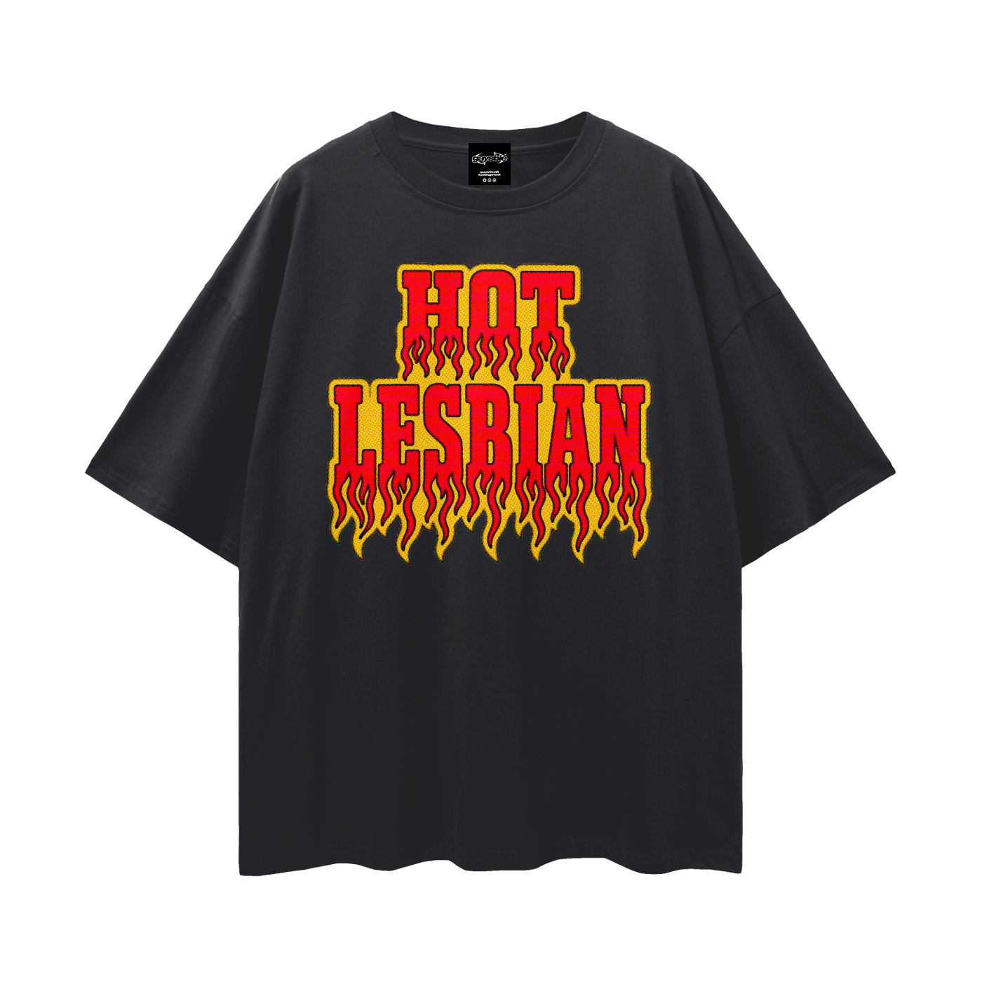 HOT LESBIAN Oversize Loose Drop Shoulder Tee ~ GAYSBIE