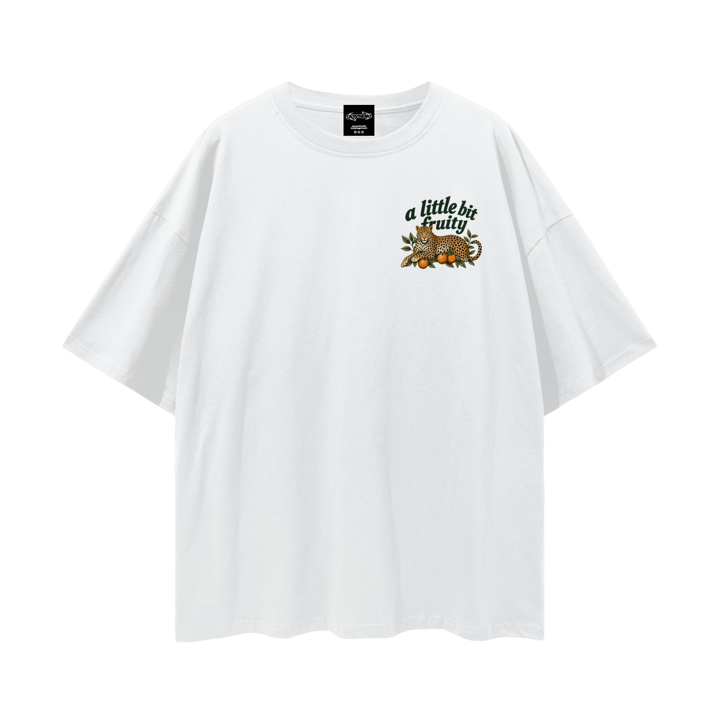 a little bit fruity Oversize Loose Drop Shoulder Tee ~ GAYSBIE