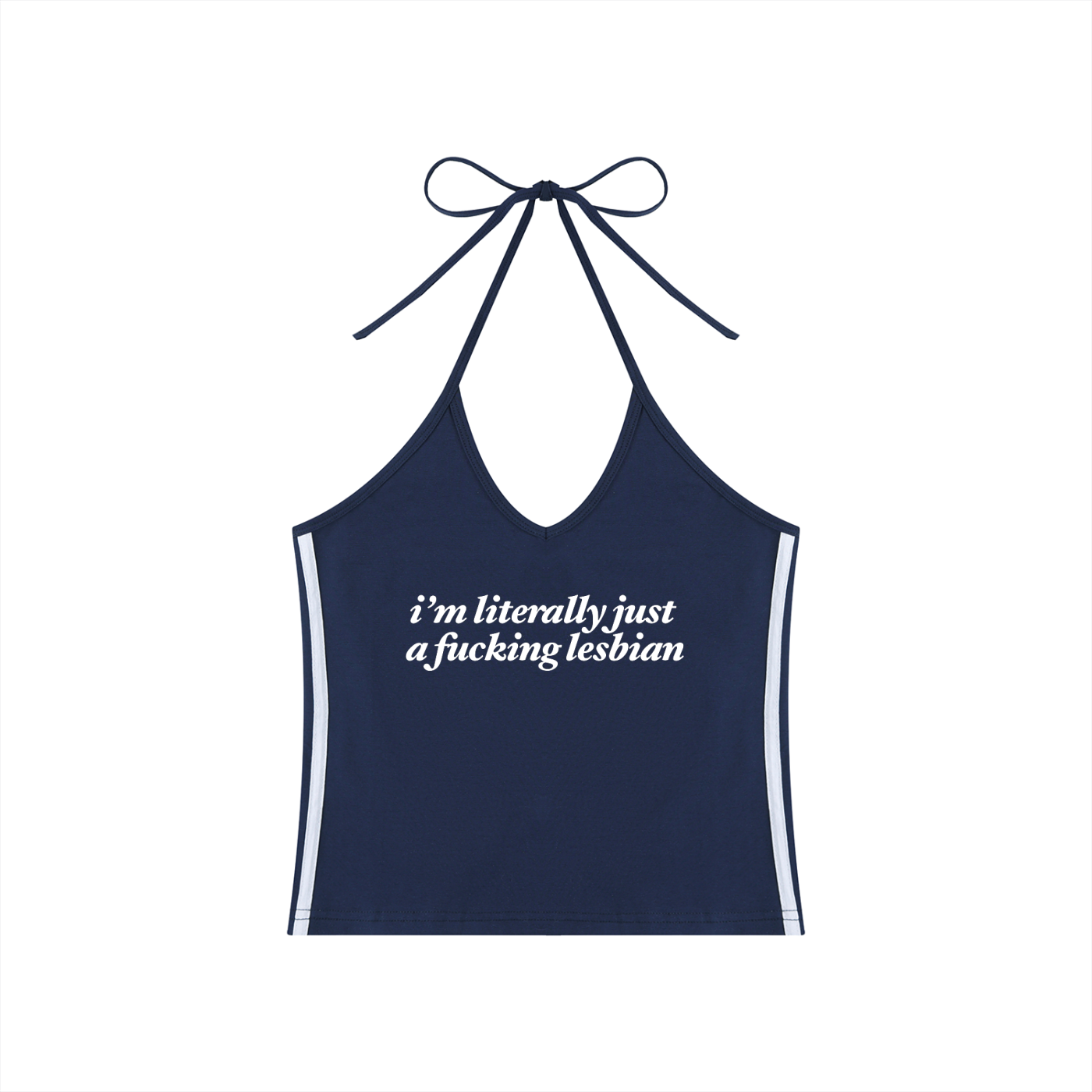 i'm literally just a fucking lesbian Crop Tank ~ GAYSBIE