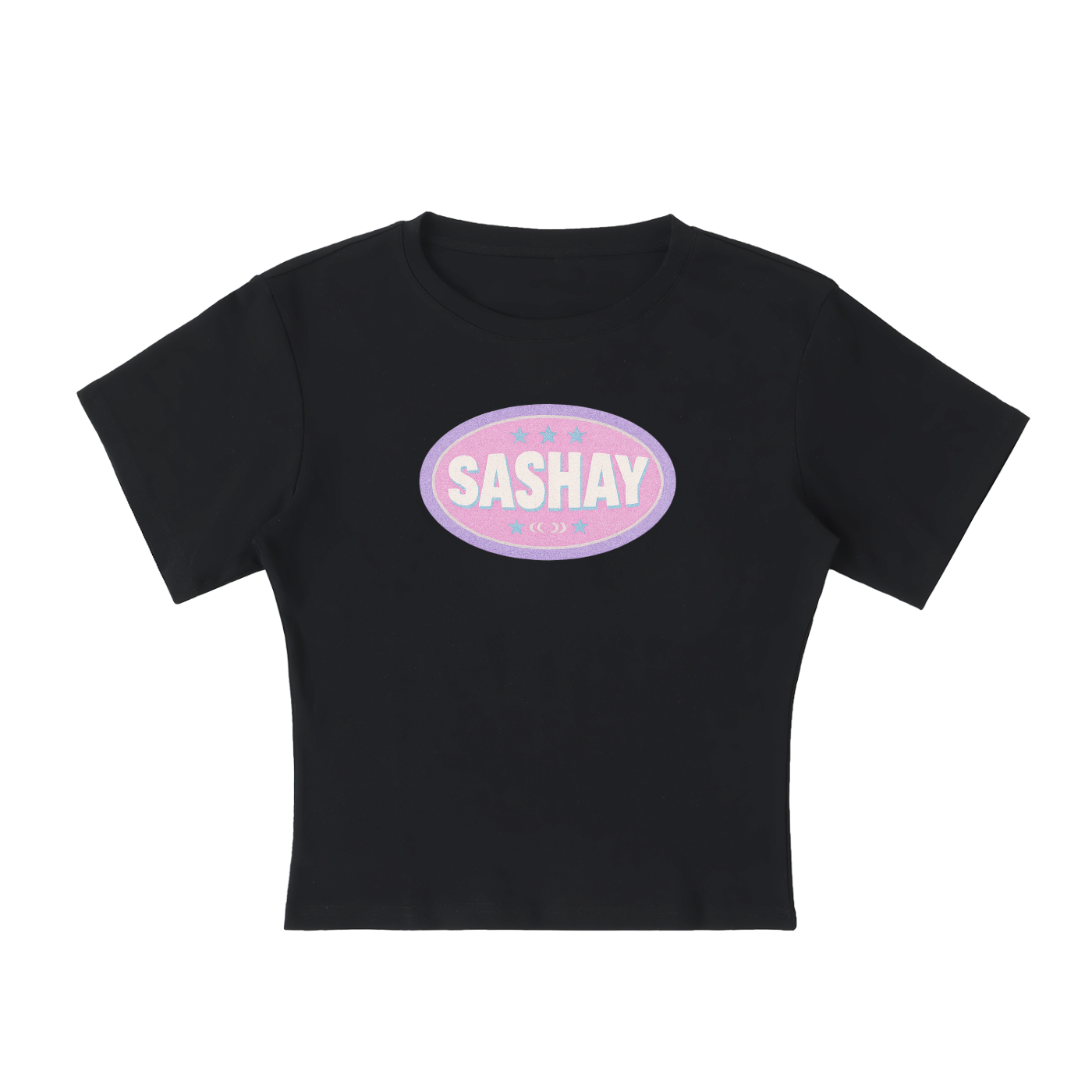 SASHAY BADGE Baby Tee ~ GAYSBIE