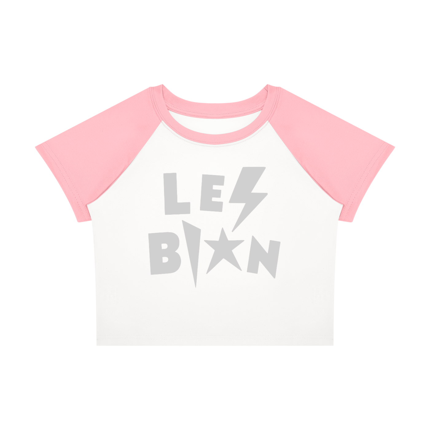 LESBIAN Dual Panel Baby Tee ~ GAYSBIE
