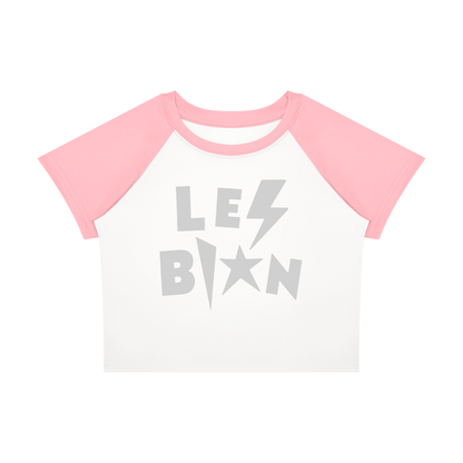 LESBIAN Dual Panel Baby Tee ~ GAYSBIE