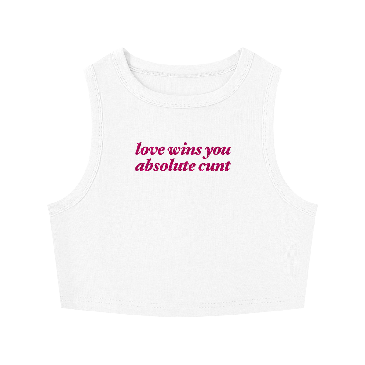 Women's Tight Crewneck Crop Tank Top