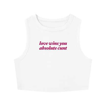 Women's Tight Crewneck Crop Tank Top