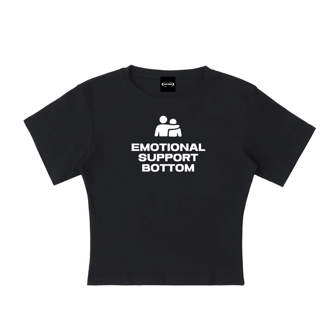 Baby Tee MIDNIGHT / S EMOTIONAL SUPPORT BOTTOM Baby Tee ~ GAYSBIE PREMIUM MATERIALS