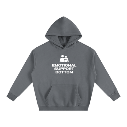 Premium Hood STORM / S EMOTIONAL SUPPORT BOTTOM Heavy Fleece Hoodie ~ GAYSBIE PREMIUM MATERIALS