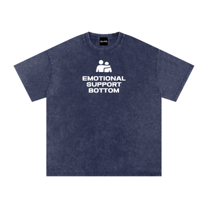 Oversize Tee ECLIPSE / S EMOTIONAL SUPPORT BOTTOM Premium Oversized Tee ~ GAYSBIE PREMIUM MATERIALS
