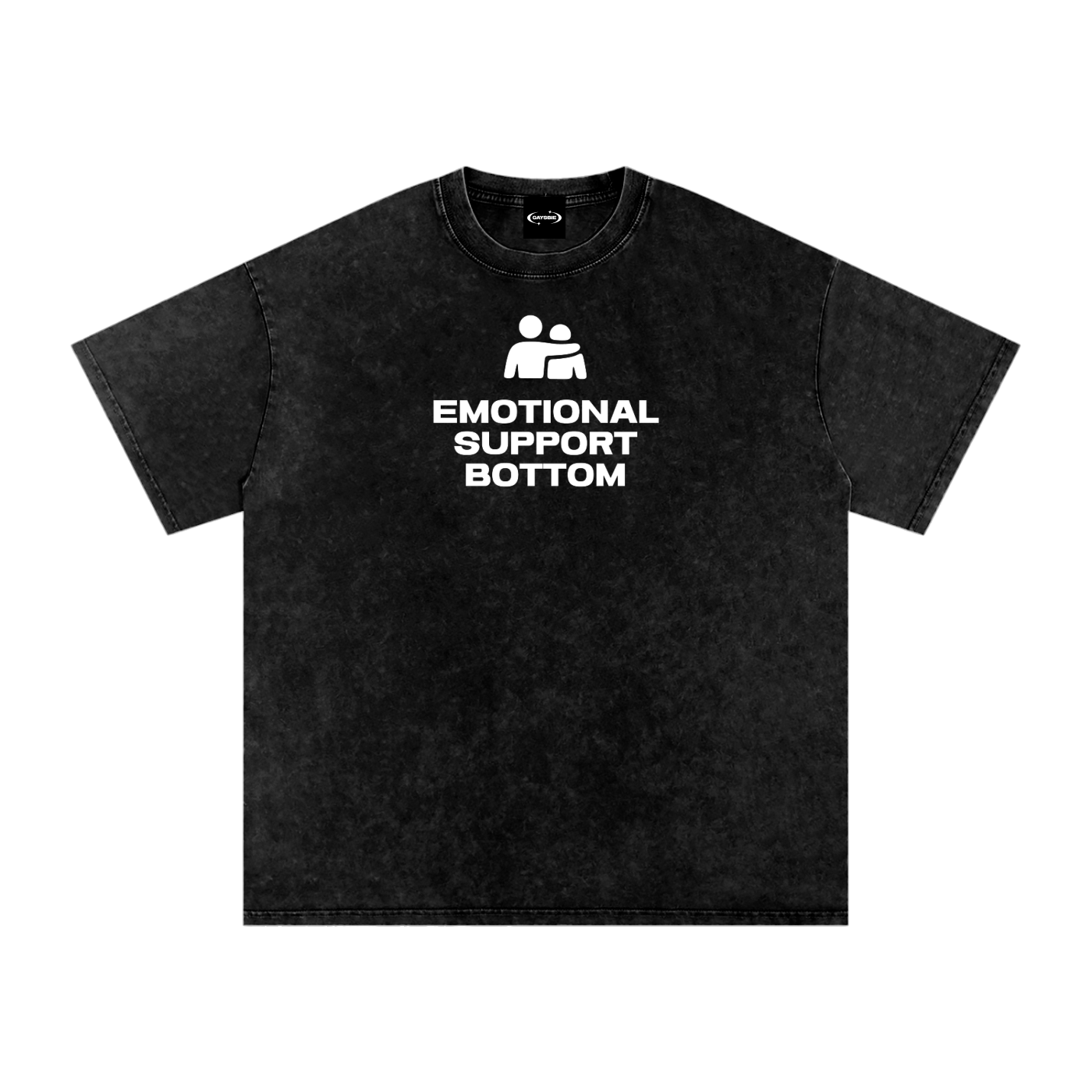 Oversize Tee MIDNIGHT / S EMOTIONAL SUPPORT BOTTOM Premium Oversized Tee ~ GAYSBIE PREMIUM MATERIALS