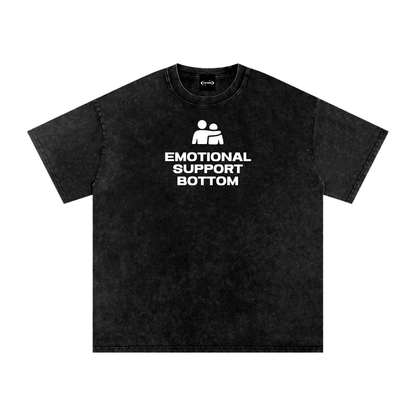 Oversize Tee MIDNIGHT / S EMOTIONAL SUPPORT BOTTOM Premium Oversized Tee ~ GAYSBIE PREMIUM MATERIALS