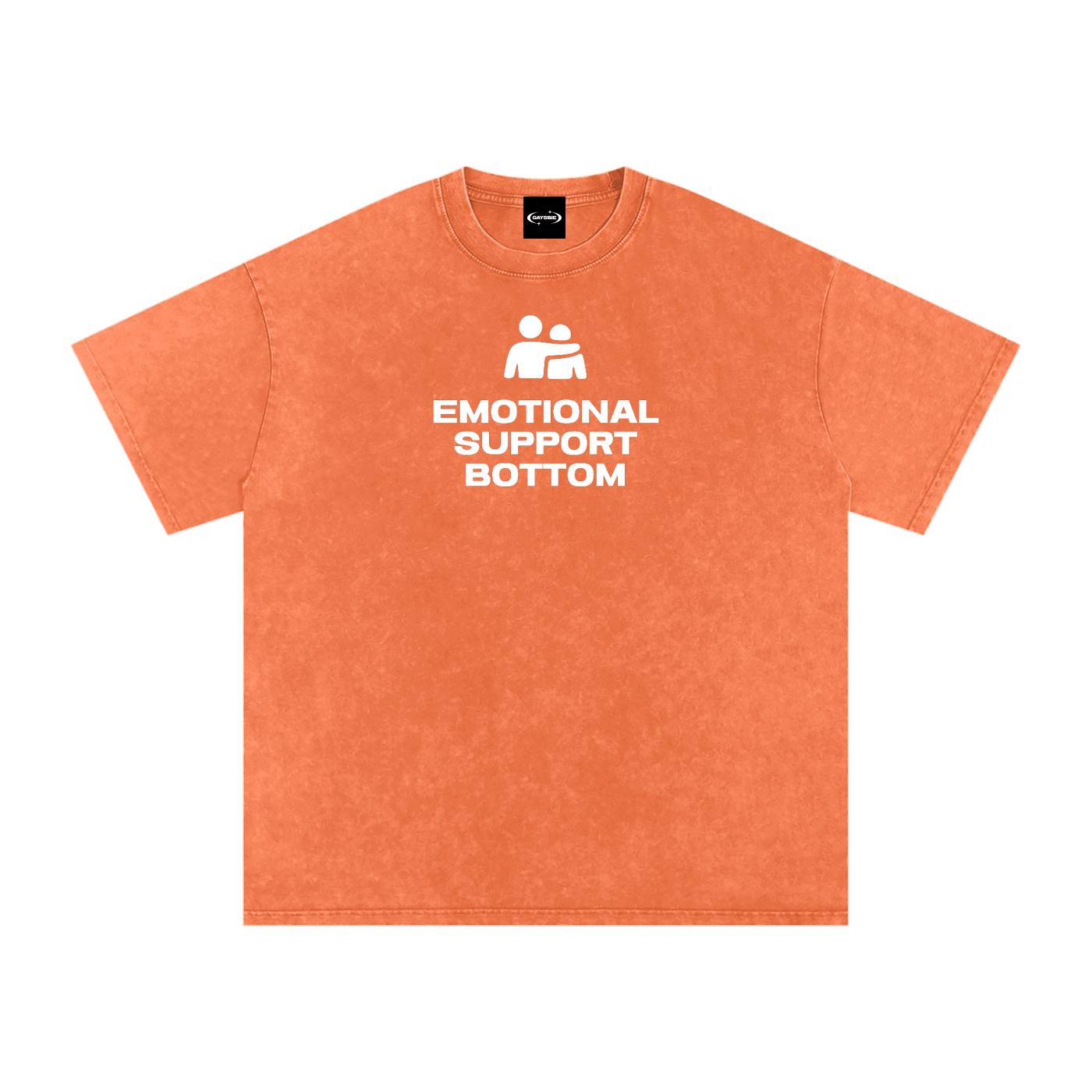 Oversize Tee TROPICAL / S EMOTIONAL SUPPORT BOTTOM Premium Oversized Tee ~ GAYSBIE PREMIUM MATERIALS