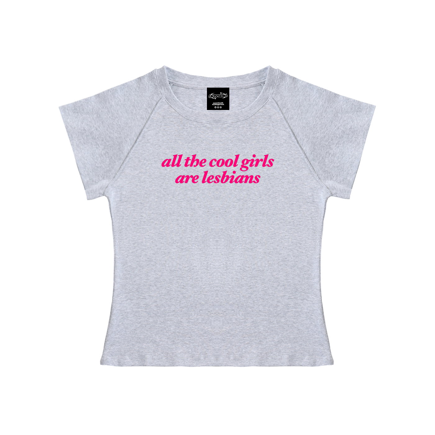 all the cool girls are lesbians Short Sleeve Crop ~ GAYSBIE