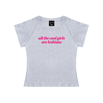 all the cool girls are lesbians Short Sleeve Crop ~ GAYSBIE