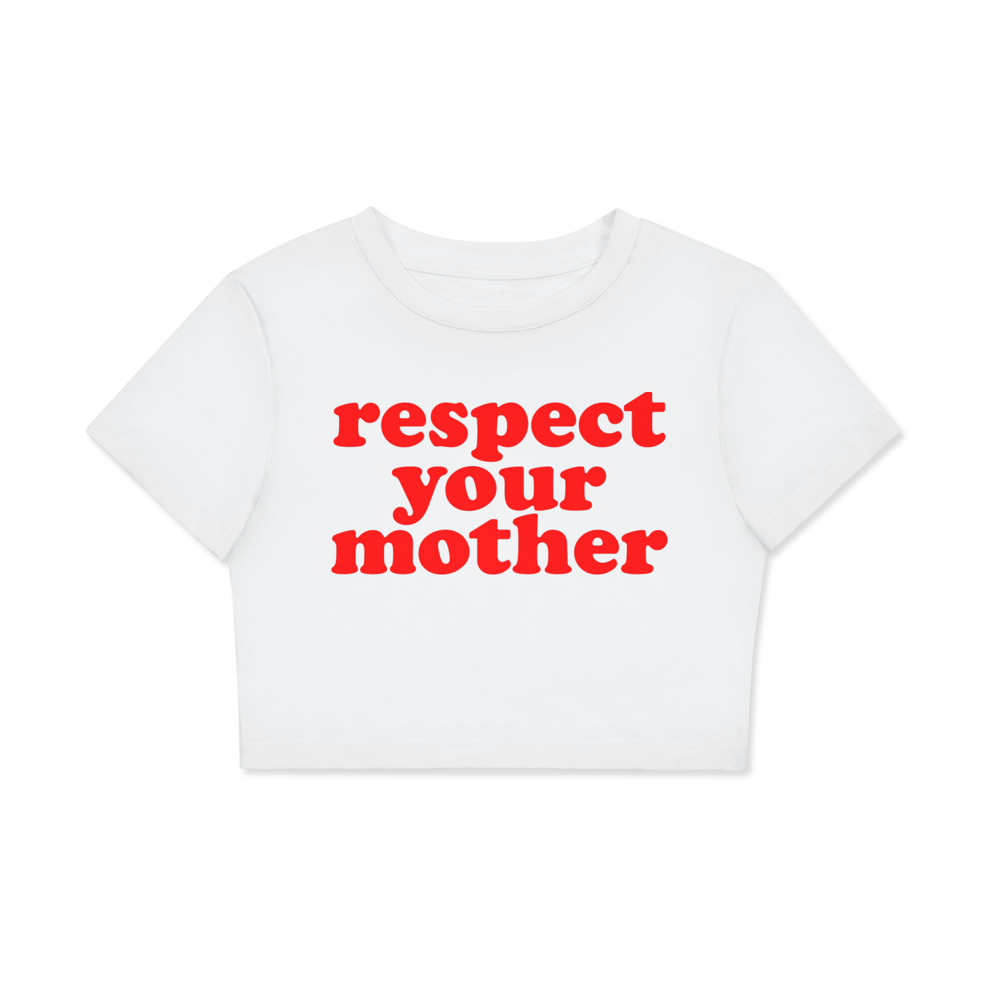 respect your mother Crop Tee ~ GAYSBIE