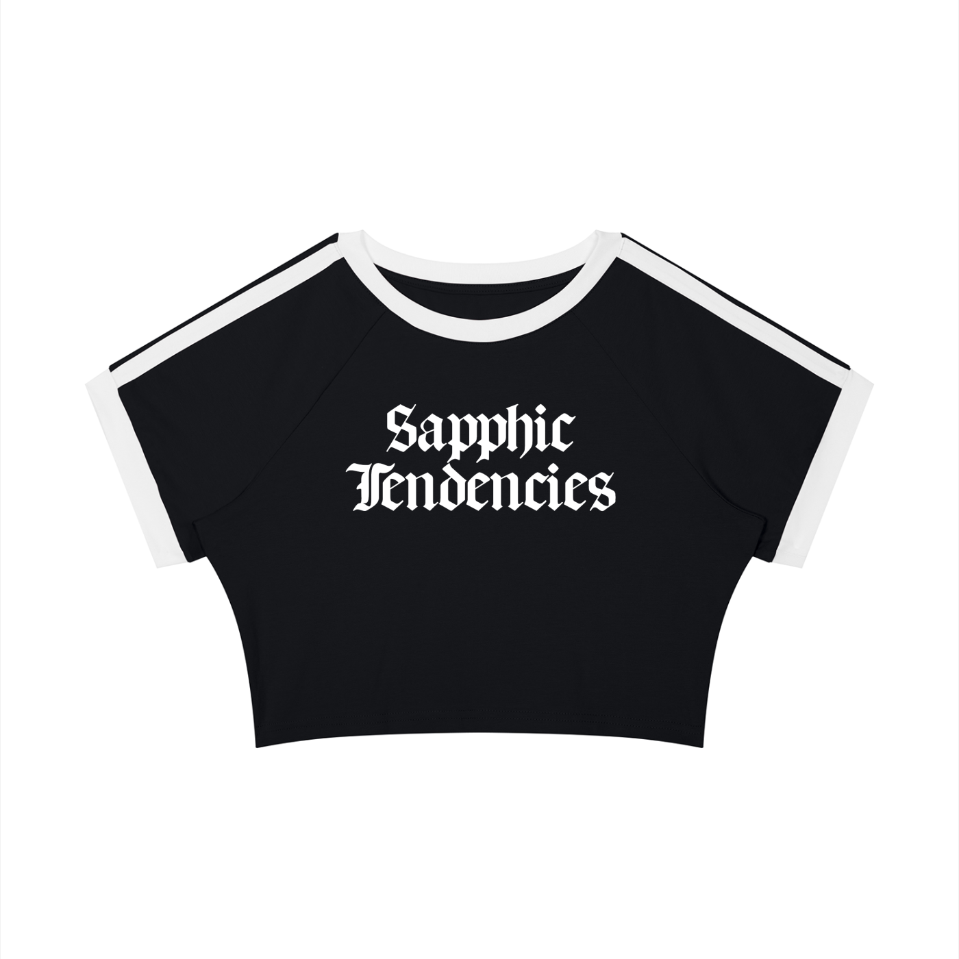 Sapphic Tendencies Taped Crop Tee ~ GAYSBIE