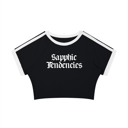Sapphic Tendencies Taped Crop Tee ~ GAYSBIE