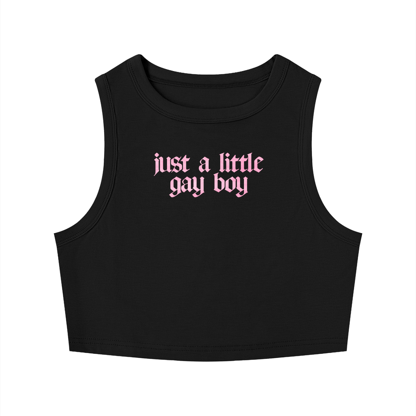 just a little gayboy Crop Tank ~ GAYSBIE
