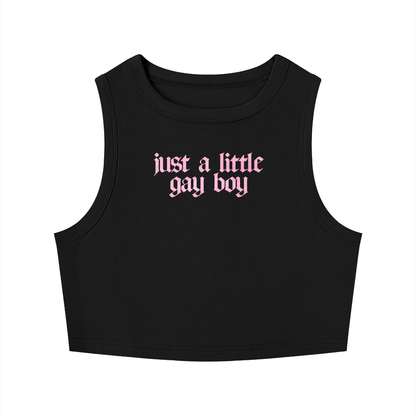 just a little gayboy Crop Tank ~ GAYSBIE