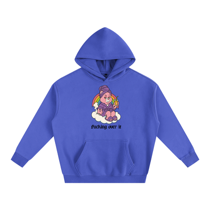 FUCKING OVER IT BEAR Heavy Fleece Hoodie ~ GAYSBIE