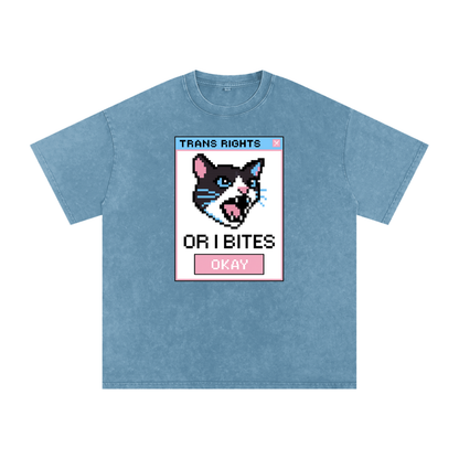 Trans Rights Premium Oversized Tee ~ GAYSBIE