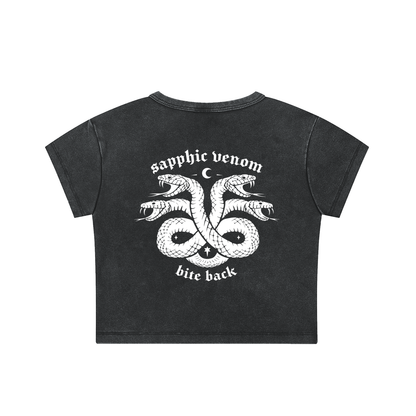 sapphic venom Fitted Wash Crop ~ GAYSBIE