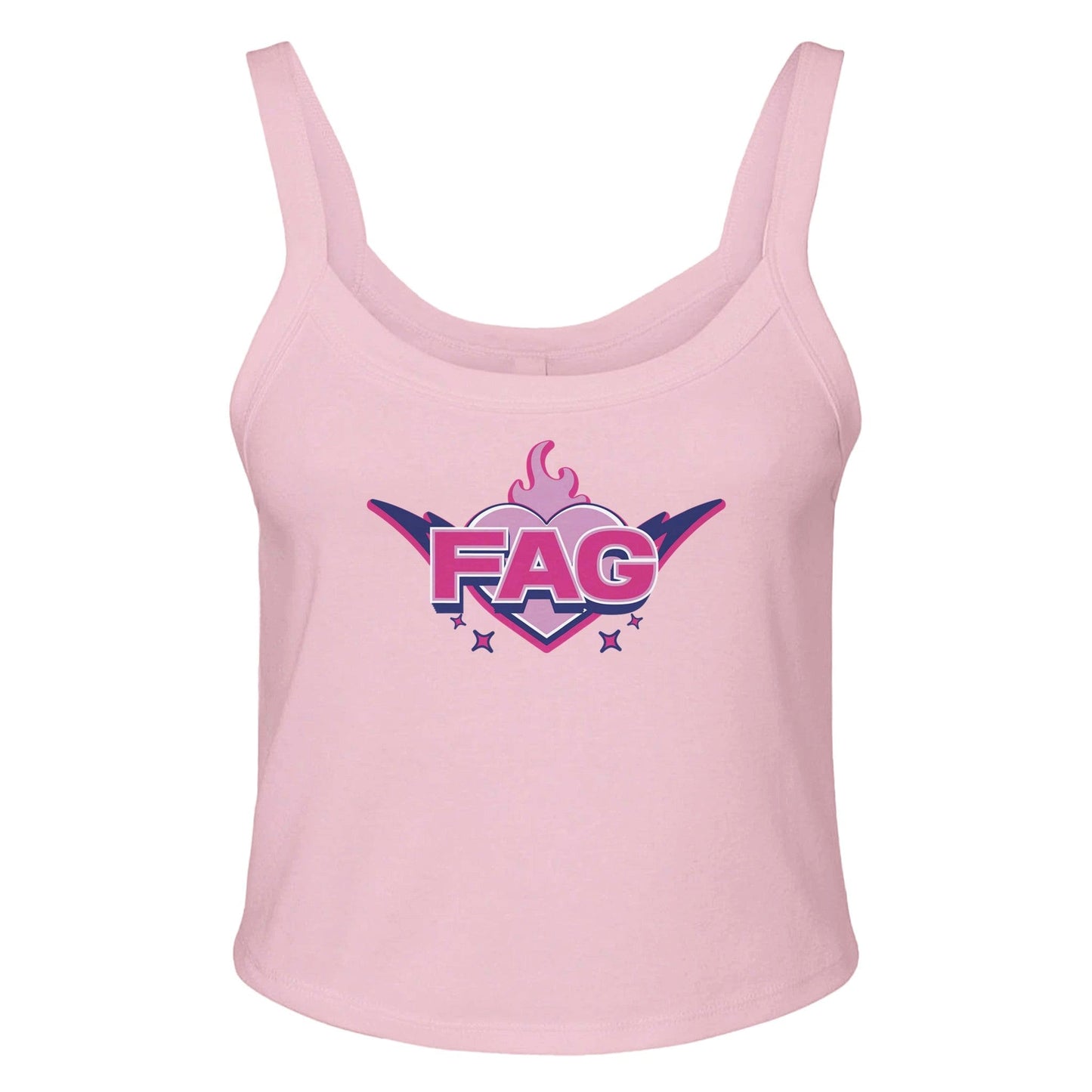 Ribbed Tank BUBBLEGUM / XS FAG Baby Ribbed Tank ~ GAYSBIE PREMIUM MATERIALS
