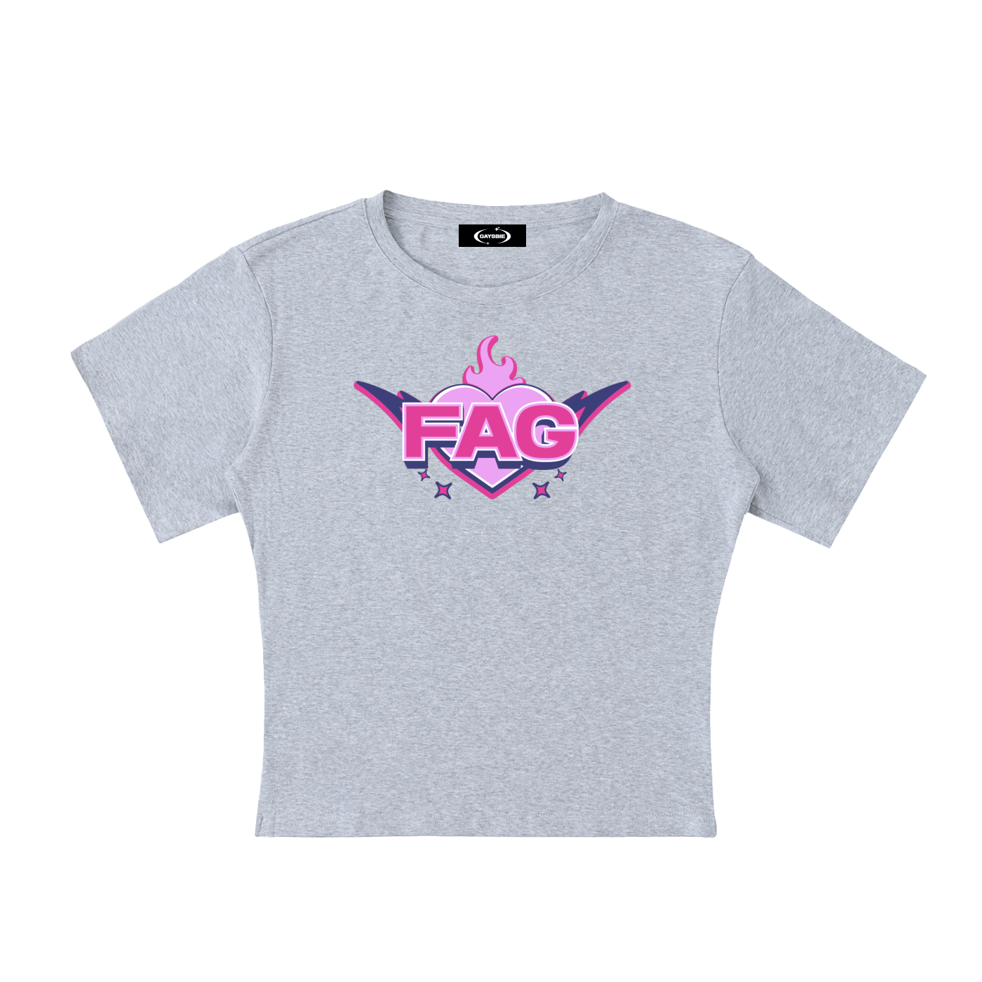 Baby Tee STONE / S FAG Baby Tee ~ GAYSBIE PREMIUM MATERIALS