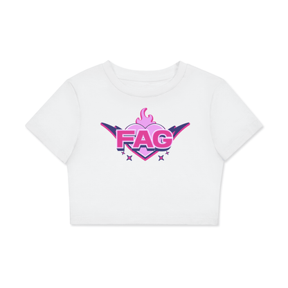 Crop Tee ICE / XS FAG Crop Tee ~ GAYSBIE PREMIUM MATERIALS
