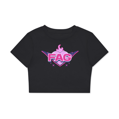 Crop Tee MIDNIGHT / XS FAG Crop Tee ~ GAYSBIE PREMIUM MATERIALS
