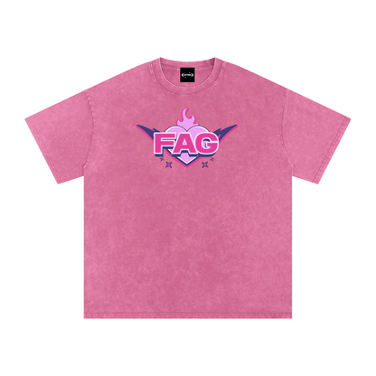 Oversize Tee BUBBLEGUM / S FAG Y2K Premium Oversized Tee ~ GAYSBIE PREMIUM MATERIALS