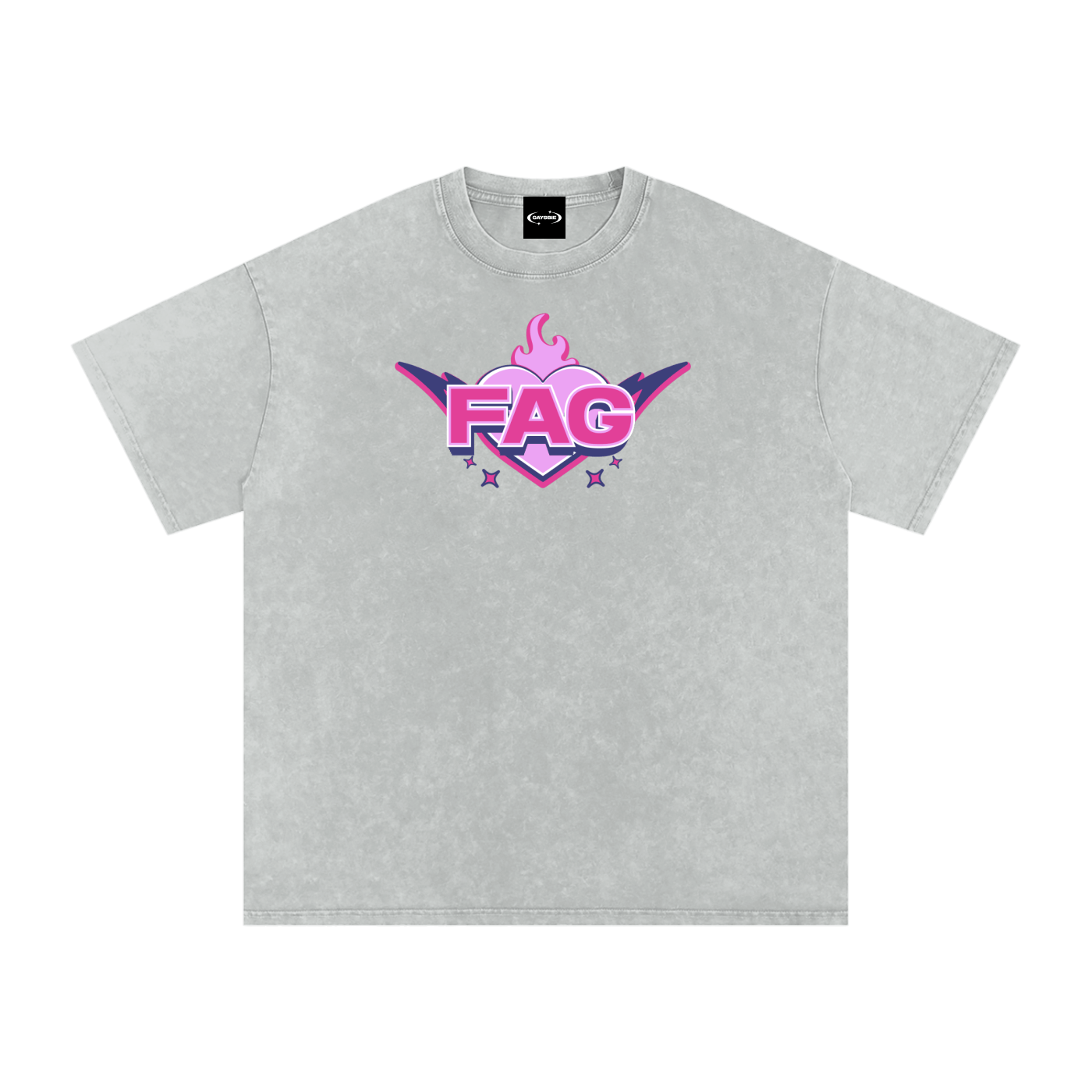 Oversize Tee SMOKE / S FAG Y2K Premium Oversized Tee ~ GAYSBIE PREMIUM MATERIALS