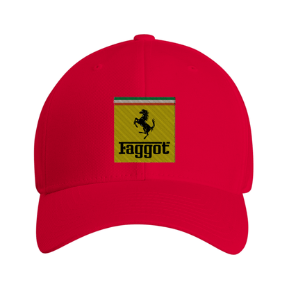 Caps SPICY / S-M Faggot Ferrari Embroidered Cap ~ GAYSBIE PREMIUM MATERIALS
