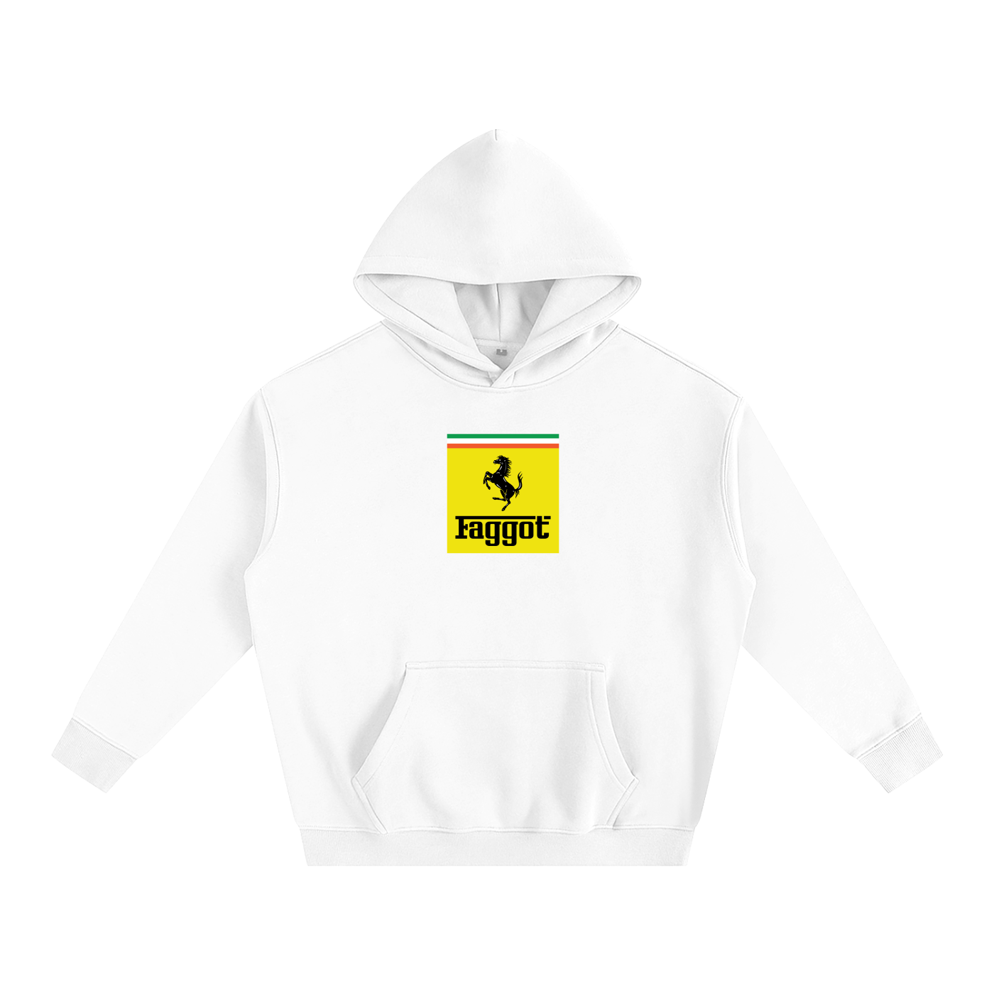 Premium Hood ICE / S Faggot Ferrari Heavy Fleece Hoodie ~ GAYSBIE PREMIUM MATERIALS