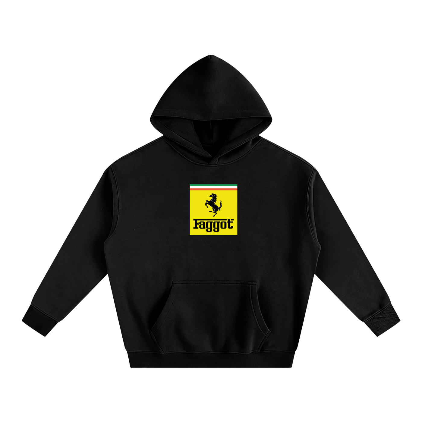 Premium Hood MIDNIGHT / S Faggot Ferrari Heavy Fleece Hoodie ~ GAYSBIE PREMIUM MATERIALS