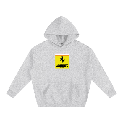 Premium Hood STONE / S Faggot Ferrari Heavy Fleece Hoodie ~ GAYSBIE PREMIUM MATERIALS