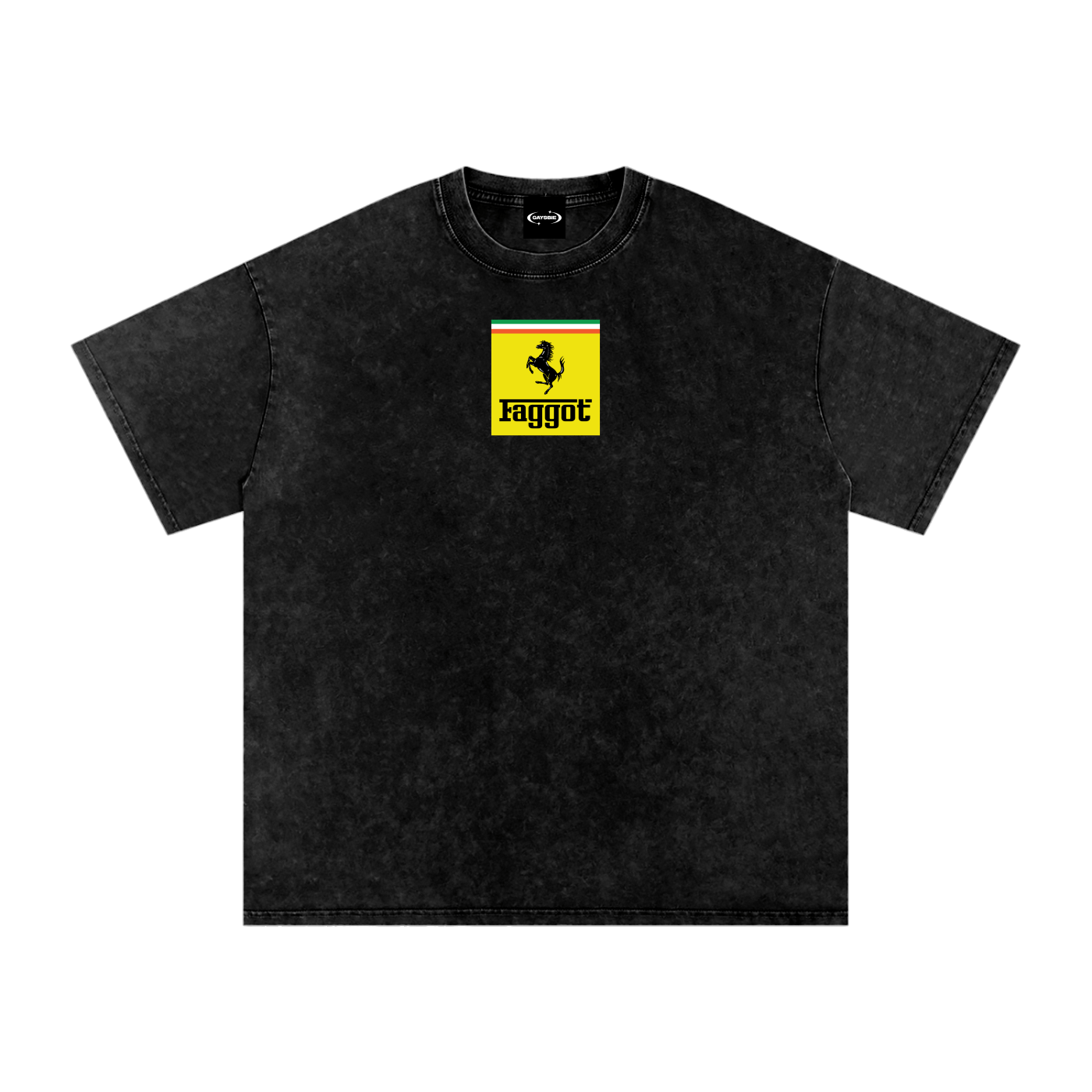 Oversize Tee MIDNIGHT / S FAGGOT FERRARI Premium Oversized Tee ~ GAYSBIE PREMIUM MATERIALS